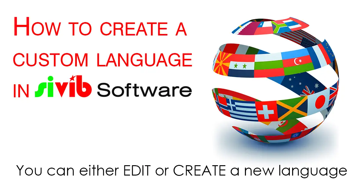 Multi-language pos system - How to custom language in Sivib software