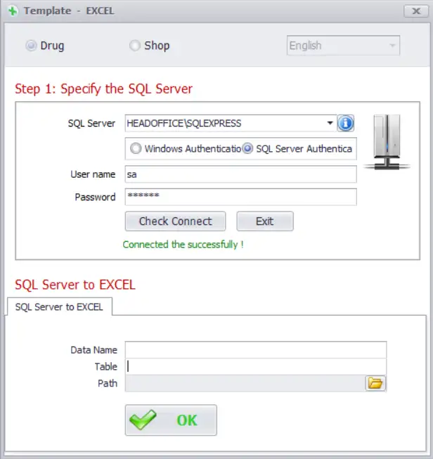 Load the entire data preparation tool - Providing initial data in Sivib POS Software